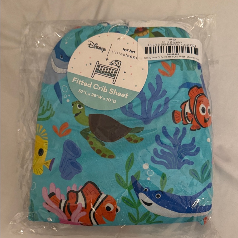 Little Sleepies Disney Nemo’s Reed Fitted Crib Sheet - Standard Crib